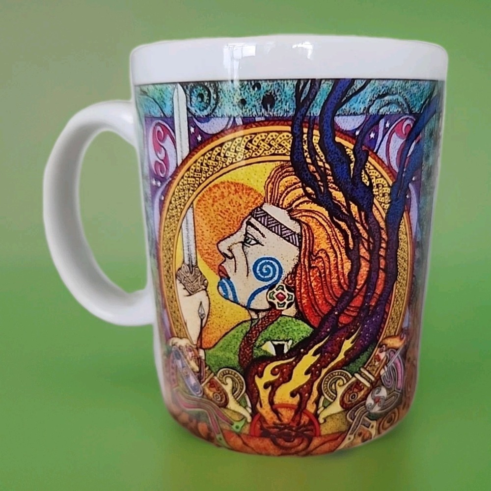 Irish Fionn MacCumhail Champion of Ireland Coffee Tea Cup Celtic Hero & Warrior